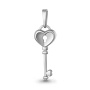 Подвеска из серебра «Ключ от сердца»