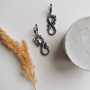 Серьги из серебря «DRACO»