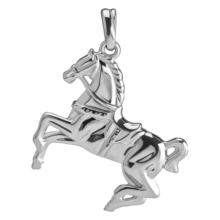 Подвеска из серебра 925 Лошадь скакун конь