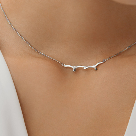 Серебряное колье «Птицы»