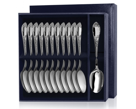 Серебряный набор «Престиж» 12 столовых ложек