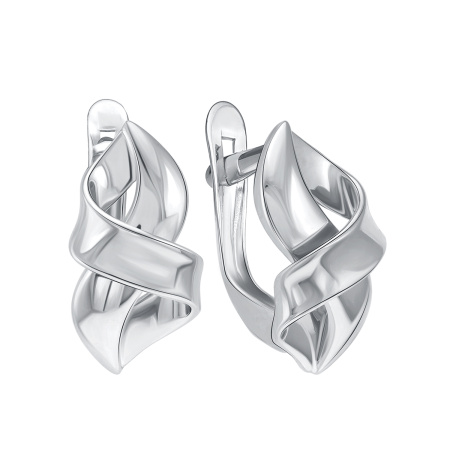 Серьги из серебра «Лента»