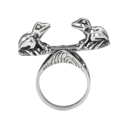 Кольцо из серебра «Приятели»