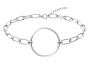 Серебряный браслет «Круг» с цепями