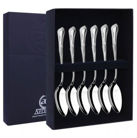 Серебряный набор «Фаворит» 6 чайных ложек