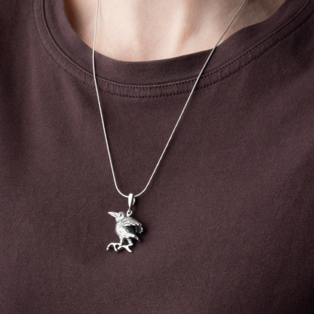 Подвеска из серебра «Вороненок»