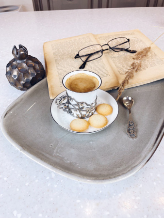 Чашка кофейная «Листопад» с ложкой