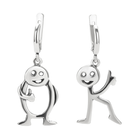 Серебряные серьги «Всё Ок»