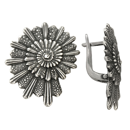 Серьги из серебра «Ракушка»