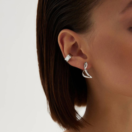 Серебряные серьги без вставок