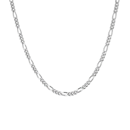 Серебряная цепь «Фигаро»