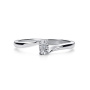Кольцо из серебра с бриллиантом