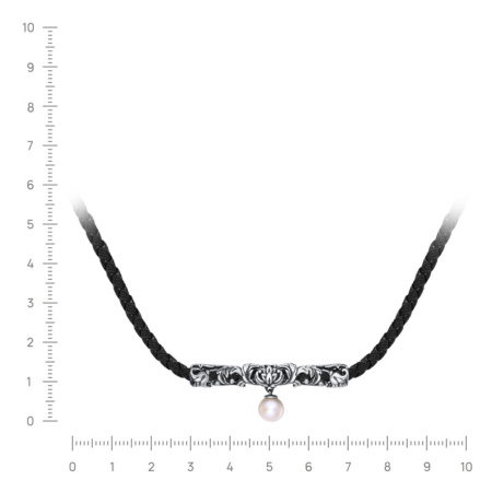 Колье из серебра с жемчугом
