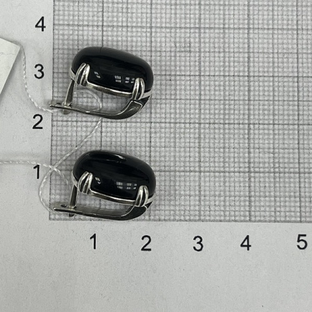 Серебряные серьги «Леденцы» с агатом