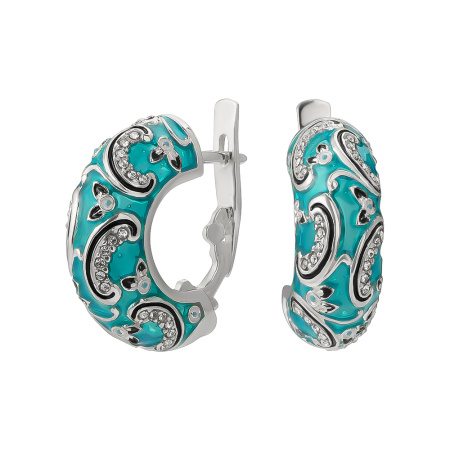 Серебрянные серьги «Барокко»