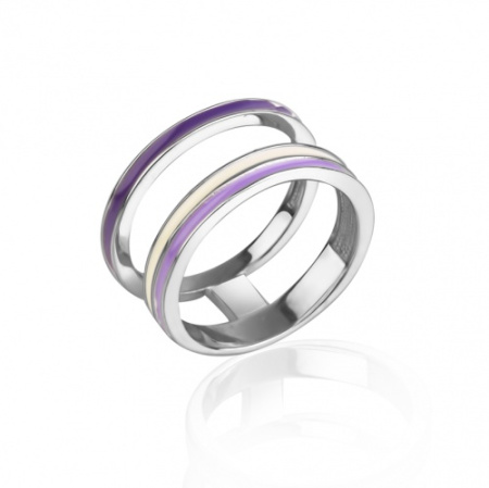 Серебряное кольцо с эмалью