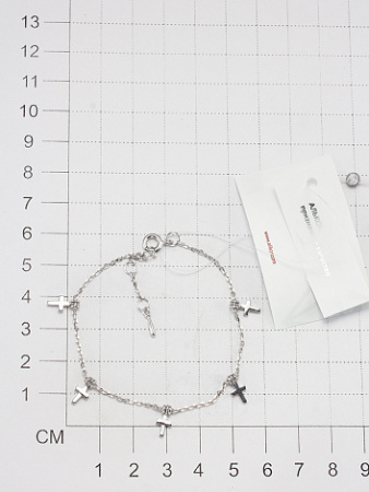 Серебряный браслет «Крест»