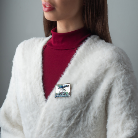 Брошь «Марк Шагал. Над городом»