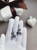 Серьги из серебра «Щелкунчик»