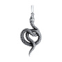 Серебряная подвеска «Змея»