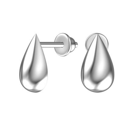 Серьги из серебра «Капля»