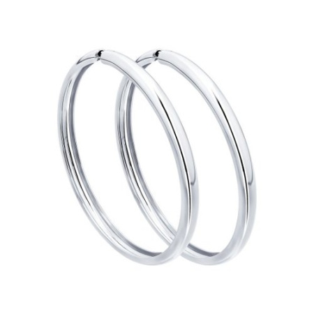 Серьги конго из серебра