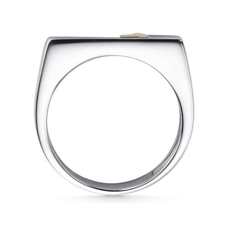 Кольцо из серебра с бриллиантом