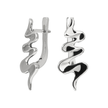 Серьги из серебра «Бриз»