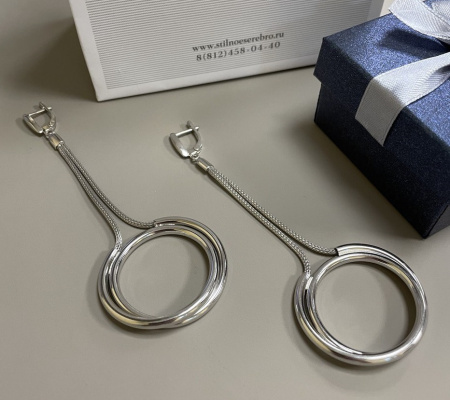 Серьги из серебра