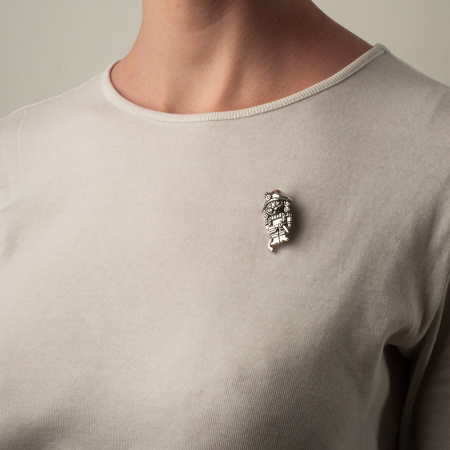 Брошь из серебра «Щелкунчик»