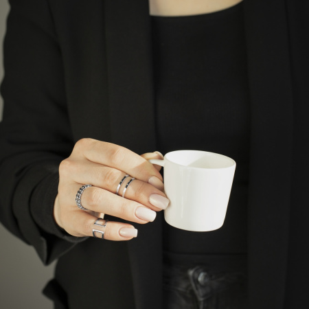 Серебряное кольцо без вставок