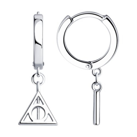 Серьги из серебра «Harry Potter»