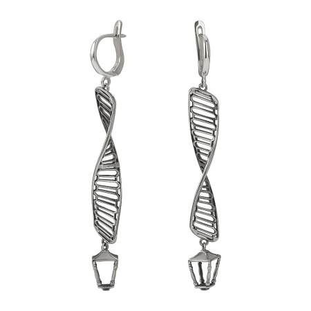 Серьги из серебра «Фонтанка»