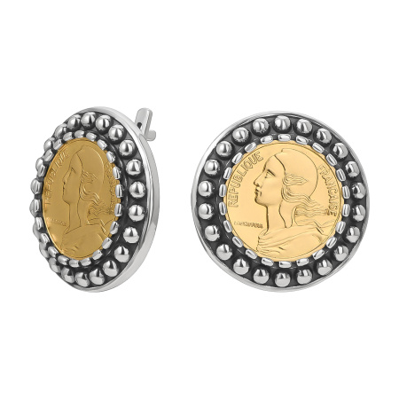 Серьги из серебра «Республика Франция»