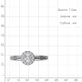 Серебряное кольцо с фианитами