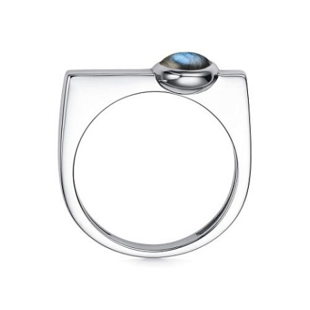 Кольцо из серебра с лабрадоритом