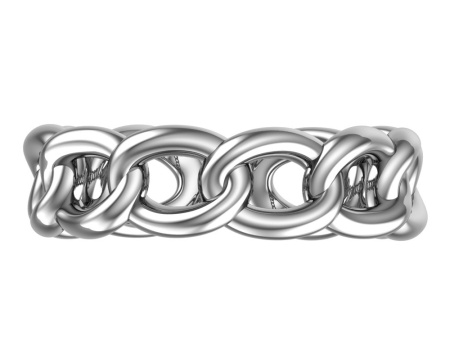 Серебряное кольцо «Цепь»