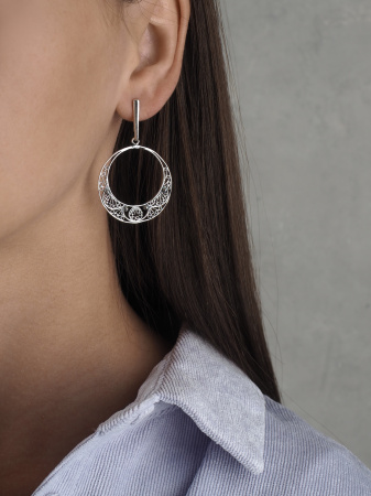 Серьги из серебра «Филигрань»