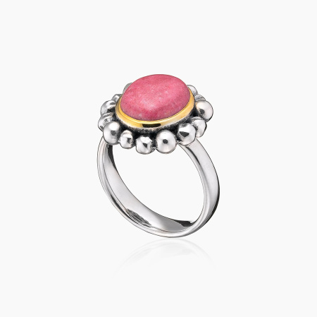 Серебряное кольцо с камнем тулит