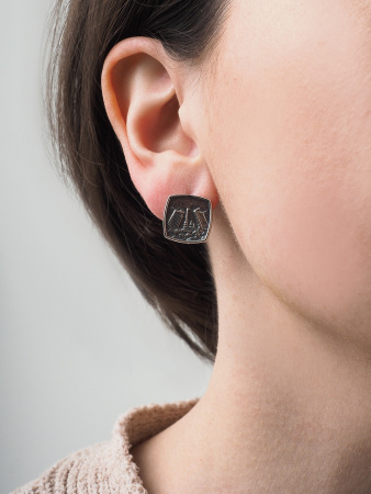 Серьги серебряные «Северная Венеция»