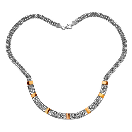 Серебряное колье