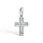 Крест из серебра с бриллиантом