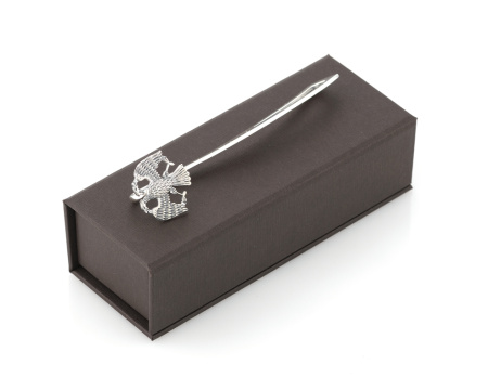 Серебряная закладка для книг «Банковская»