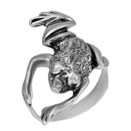 Серебряное кольцо «Лягушонок»