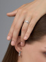 Серьги из серебра с бриллиантом