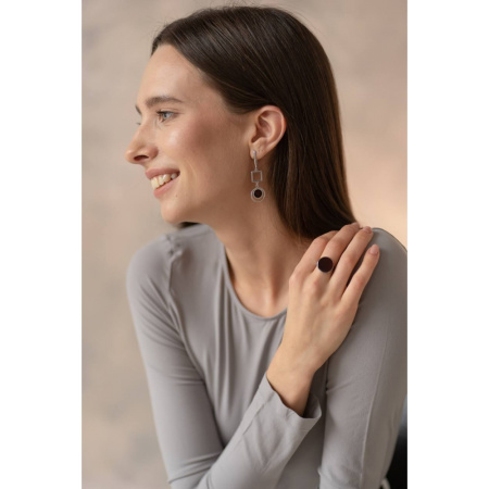 Кольцо из серебра с янтарем