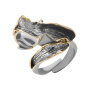 Кольцо из серебра с позолотой