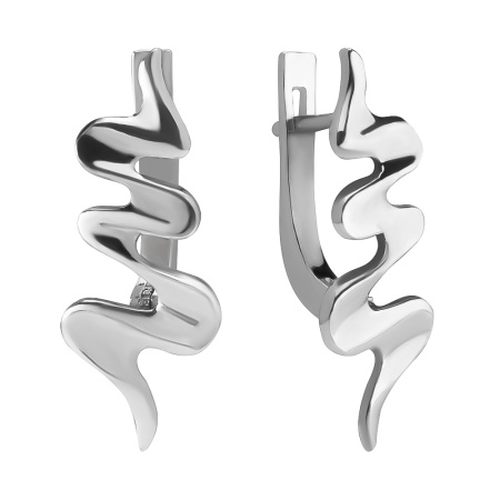Серьги из серебра «Бриз»