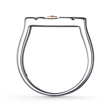 Серебряное кольцо с бриллиантом