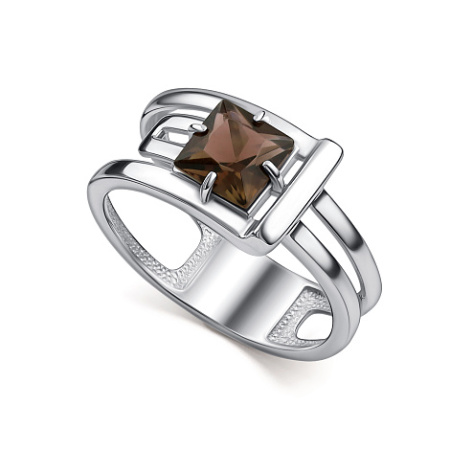 Кольцо из серебра с раухтопазом